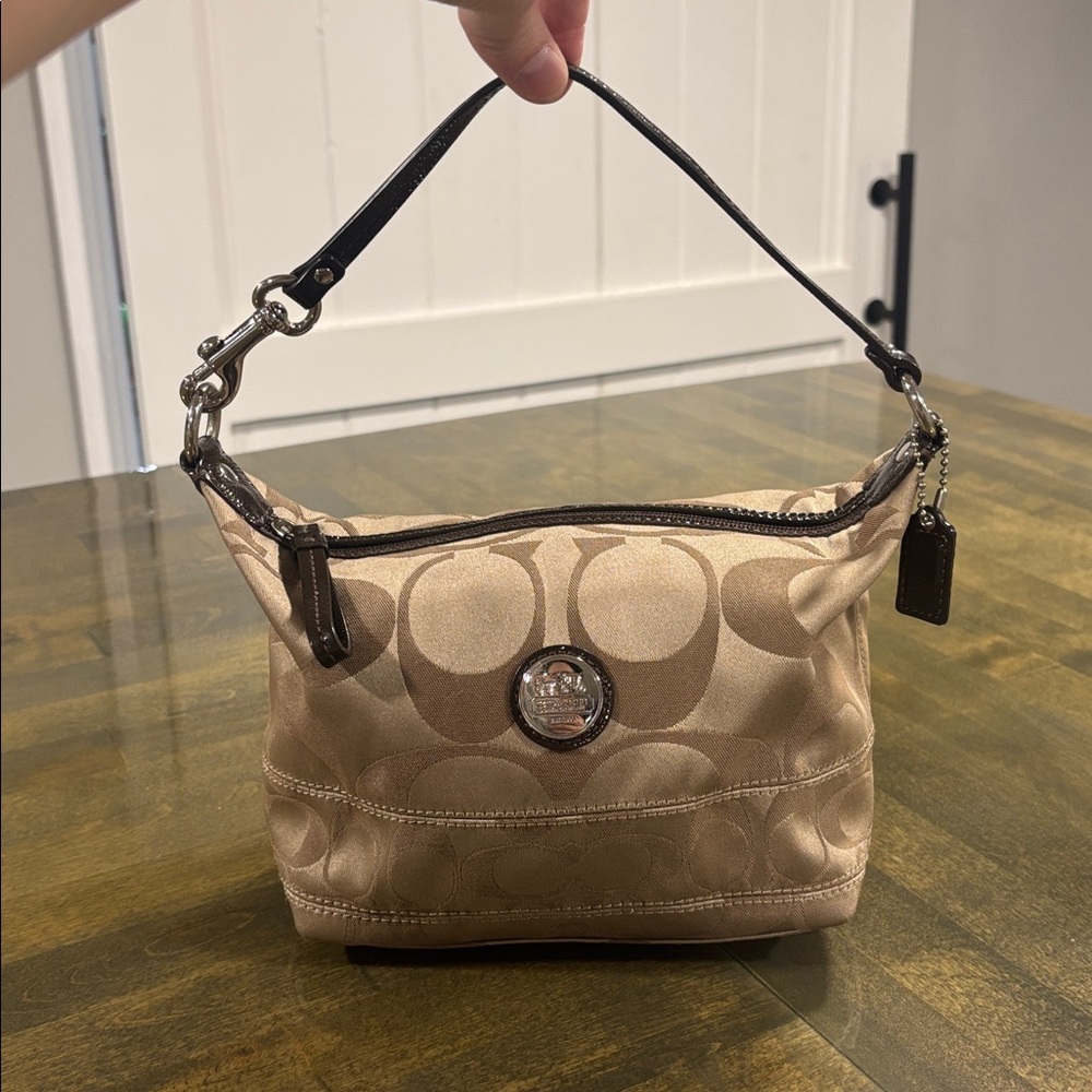 Coach Alex Signature Sateen Top Handle Bag